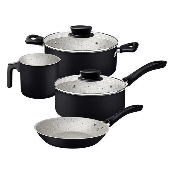 JOGO PANELAS TRAMONTINA LINZ 4PCS PRETO
