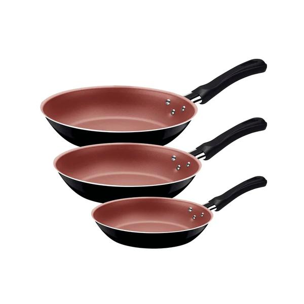 JOGO TRAMONTINA 3PC FRIGIDEIRAS CARIBE P