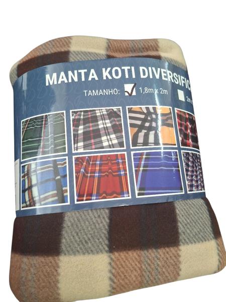 MANTA SIMPLES KOTI 1.80CMX2.00CM MARROM
