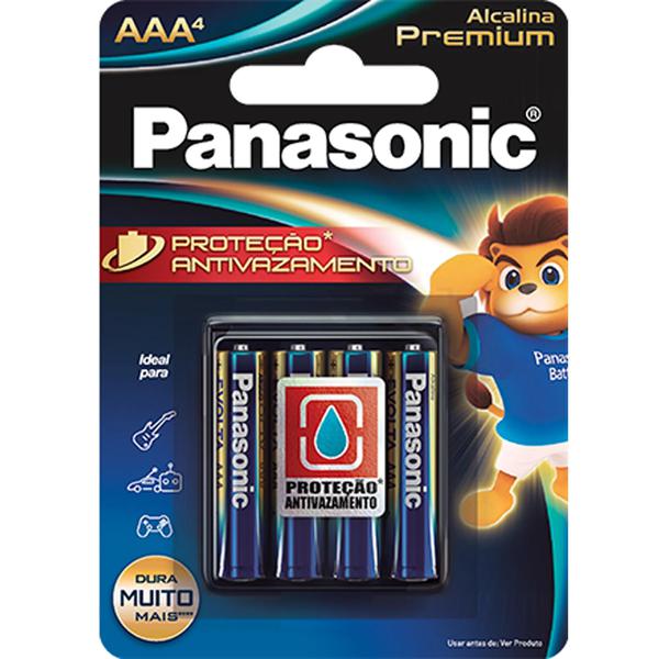 PILHA PANASONIC ALCALINA  AAA C/6 PREM