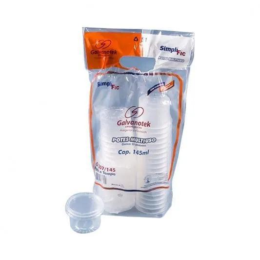 POTE REDONDO GALV G307/145 C/TAMPA 145ML