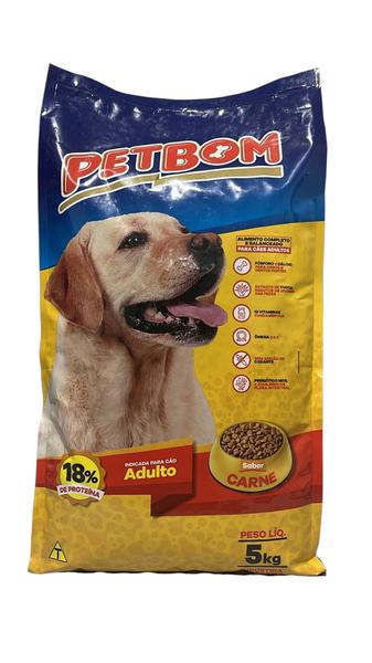 RACAO P/CAES PETBOM 5KG ADULTO