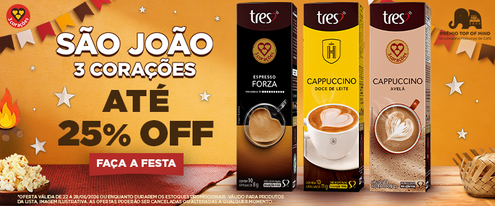 São João 3 Corações 25%OFF