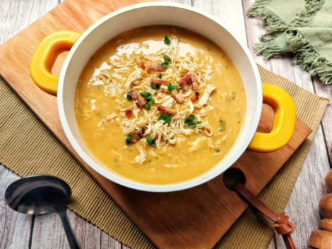 🍵 ❄️Caldo de frango com batatas