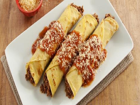 Panqueca de Aveia com Carne Moída 🥞🍴