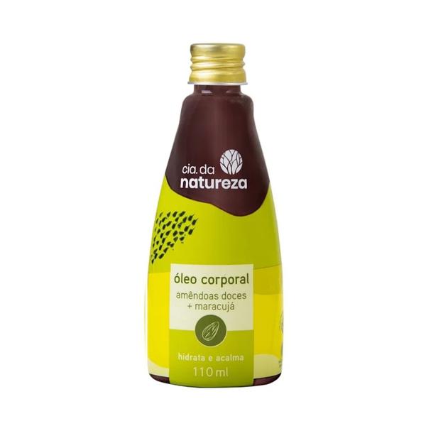 ÓLEO CORPORAL CIA DA NATUREZA AMÊNDOAS DOCES + MARACUJÁ 110ML