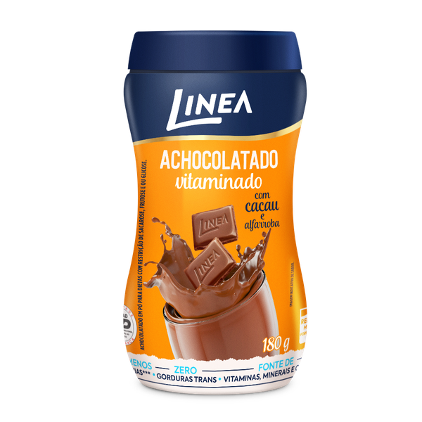 ACHOCOLATADO EM PÓ ZERO AÇÚCAR LINEA 180G