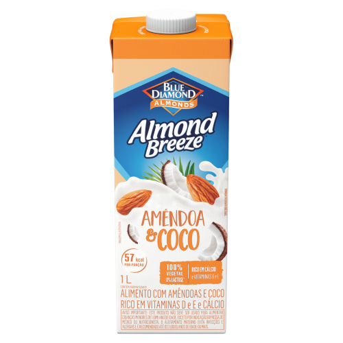 ALIMENTO COM AMÊNDOAS ALMOND BREEZE COCO 1L