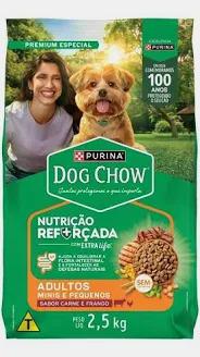 ALIMENTO PARA CÃES DOG CHOW ADULTOS MINI/PEQUENOS 2,5KG