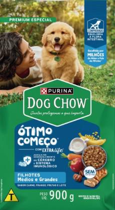 ALIMENTO PARA CÃES DOG CHOW FILHOTES MEDIOS/GRANDES 900G