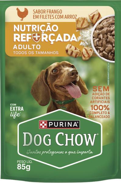 ALIMENTO PARA CÃES SACHÊ DOG CHOW ADULTOS FRANGOC/ARROZ 85G