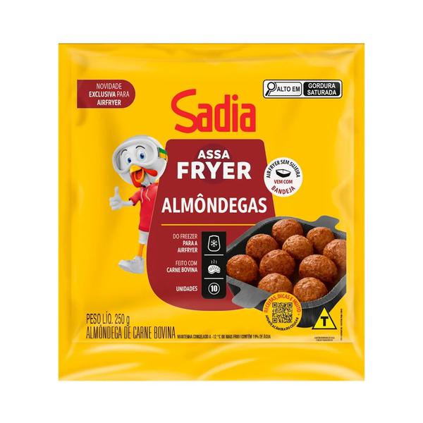 ALMONDEGA BOVINA SADIA ASSA FRYER 250G