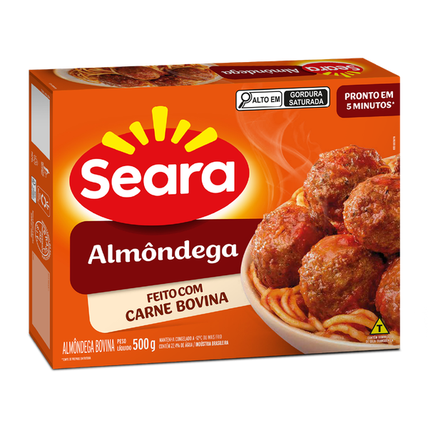 ALMONDEGA BOVINA SEARA 500G