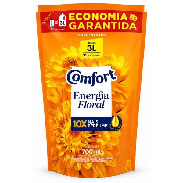 AMACIANTE CONCENTRADO COMFORT ENERGIA FLORAL REFIL 700ML