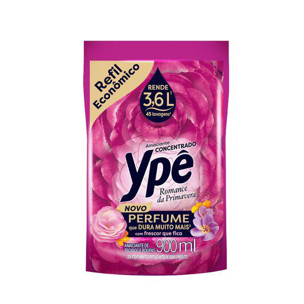AMACIANTE CONCENTRADO YPÊ ROMANCE DA PRIMAVERA REFIL 900ML