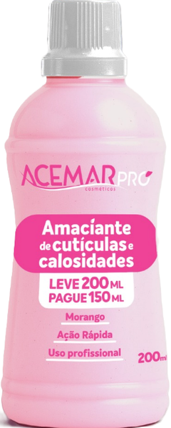 AMACIANTE DE CUTICULAS ACEMAR CALOSIDADES MORANGO 200ML