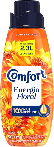AMACIANTE DE ROUPAS COMFORT CONCENCENTRADO  ENERGIA FLORAL 500ML