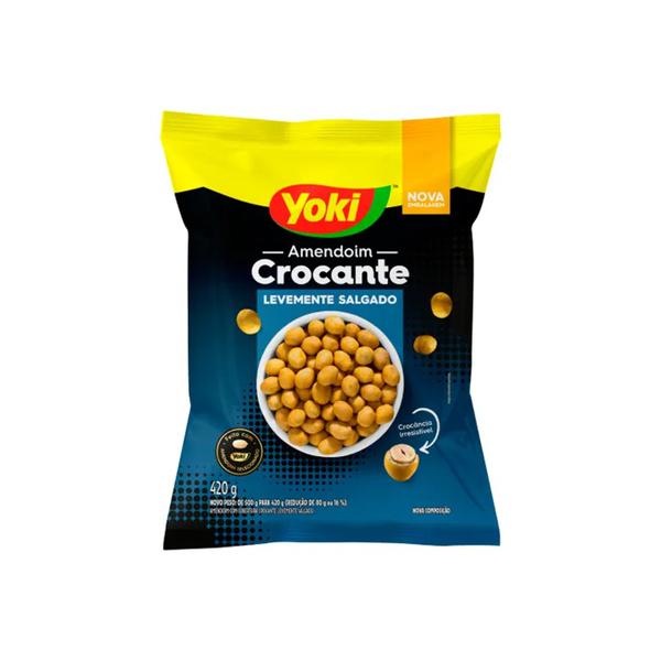 AMENDOIM YOKI CROCANTE LEVEMENTE SALGADO 420G