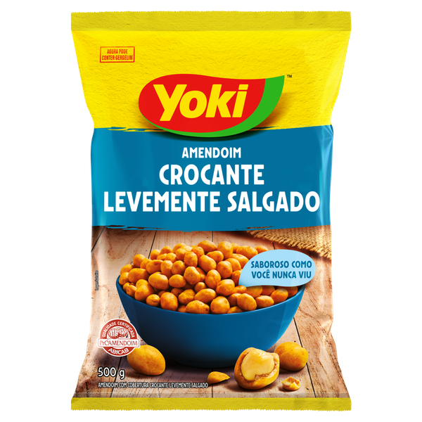 AMENDOIM YOKI CROCANTE LEVEMENTE SALGADO 500G