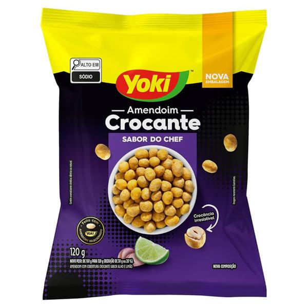AMENDOIM YOKI CROCANTE MOLHO DE PIMENTA 120G