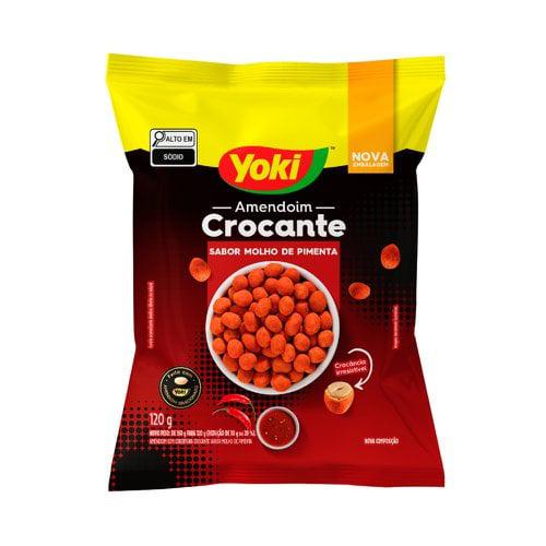 AMENDOIM YOKI CROCANTE MOLHO PIMENTA 120G