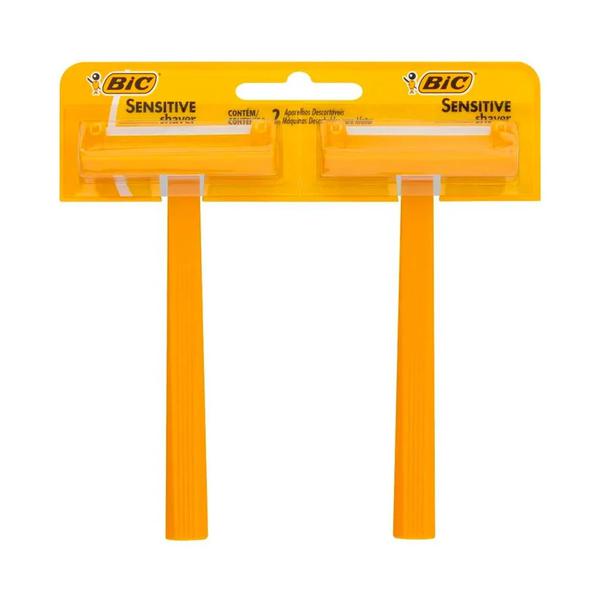 APARELHO PARA BARBEAR BIC SENSITIVE SHAVER C/2