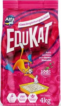 AREIA SANITÁRIA EDUKAT NATURAL SEM PERFUME 4KG