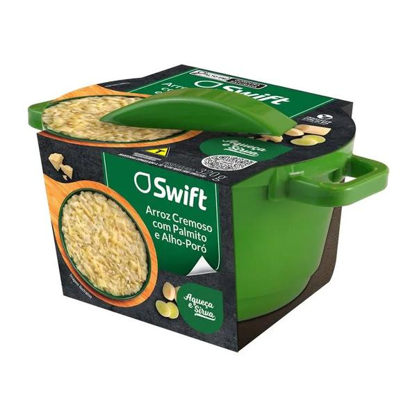 ARROZ CREMOSO COM PALMITO E ALHO-PORÓ SWIFT 320G