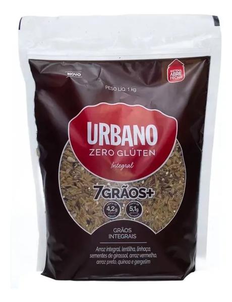 ARROZ INTEGRAL URBANO 7GRÃOS COM FEIJÃO AZUKI+SEMENTE DE ABÓBORA 500G