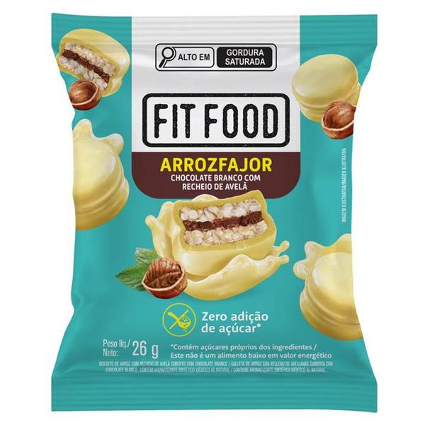 ARROZFAJOR FIT FOOD CHOCOLATE BRANCO 26G