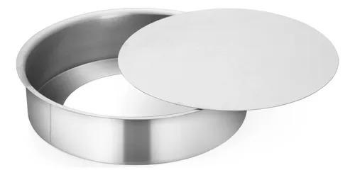 ASSADEIRA DE ALUMÍNIO REDONDA COM FUNDO REMOVIVEL N°24 ERCA