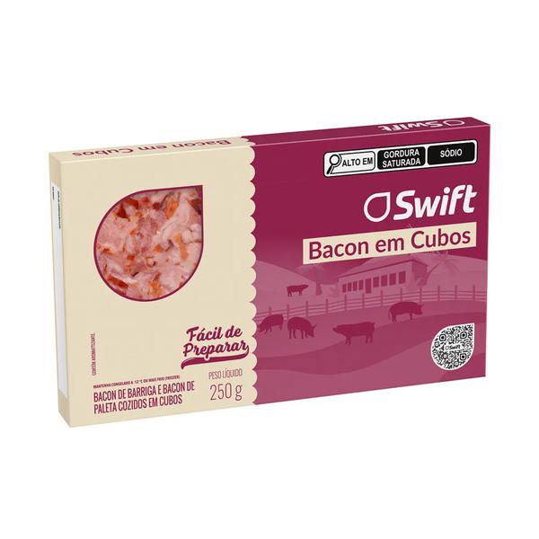 BACON EM CUBOS SWIFT 250G