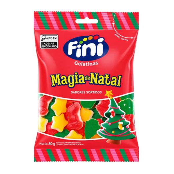 BALA DE GELATINA FINI MAGIA DE NATAL 80G