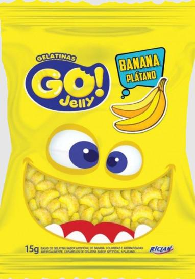 BALA DE GELATINA GO! JELLY BANANA 70G