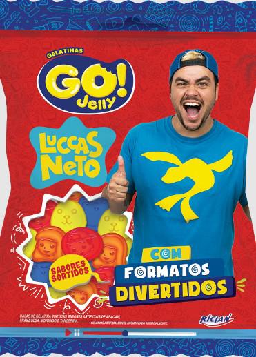BALA DE GELATINA GO! JELLY LUCAS NETO 70G
