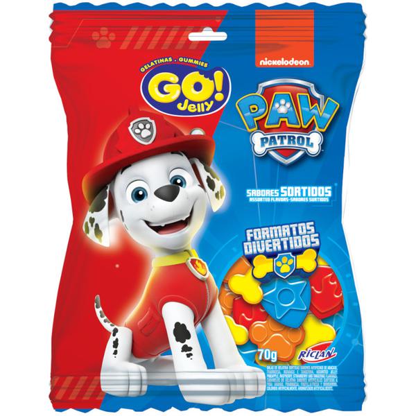 BALA DE GELATINA GO! JELLY PATRULHA CANINA 70G