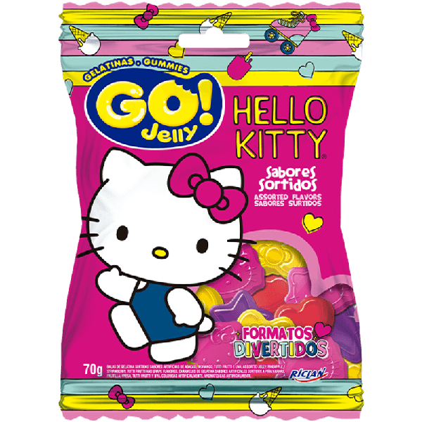 BALA DE GELATINA GO! JELLY HELLO KITTY 70G