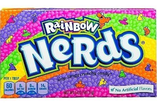 BALA NERDS CONFEITOS RAINBOW 141,7G