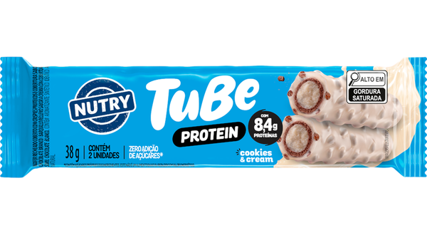 BARRA NUTRY TUBE PROTEIN COOKIES & CREAM 38G