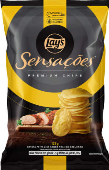 BATATA LAYS SENSAÇÕES FRANGO GRELHADO 125G