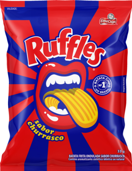 BATATA RUFFLES ONDULADA CHURRASCO 33G