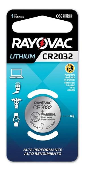BATERIA RAYOVAC ELETRONICA CR2032