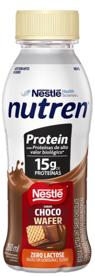 BEBIDA LÁCTEA NUTREN PROTEIN 15G CHOCOWAFER 260ML