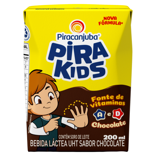 BEBIDA LÁCTEA PIRAKIDS SABOR CHOCOLATE 200ML