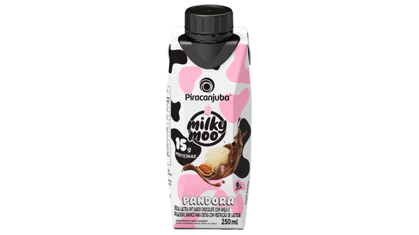 BEBIDA LÁCTEA WHEY MILKY MOO PIRACANJUBA 15G PANDORA 250ML