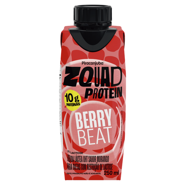 BEBIDA LÁCTEA ZQUAD PIRACANJUBA 10G BERRY BEAT 250ML