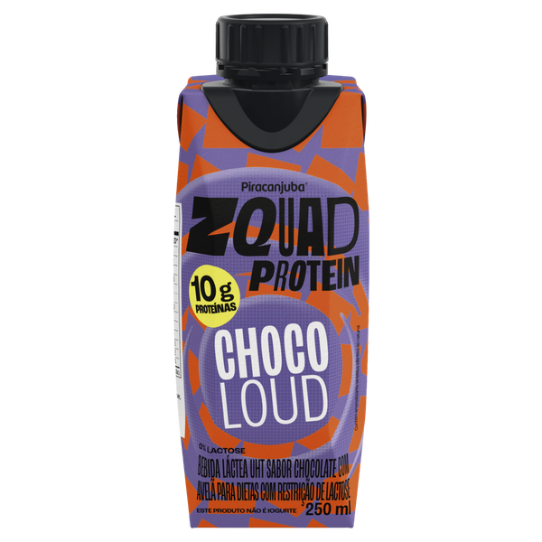 BEBIDA LÁCTEA ZQUAD PIRACANJUBA 10G CHOCO LOUD 250ML