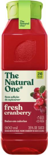 BEBIDA MISTA THE NATURAL ONE FRESH CRANBERRY SEM AÇÚCAR 900ML