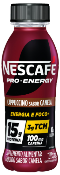 BEBIDA NESCAFÉ PRO-ENERGY CAPPUCCINO SABOR CANELA 270ML