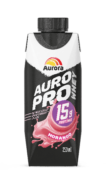 BEBIDA WHEY AURORA 15G MORANGO 250ML